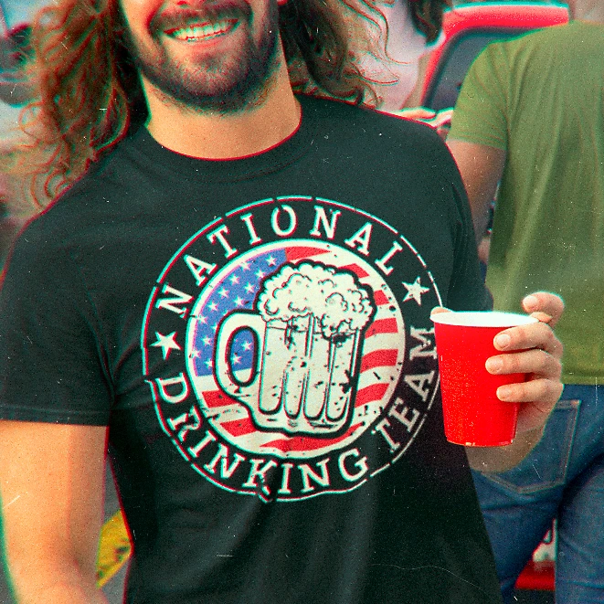 DRINKING TEAM USA BEER MUG SHIRTS